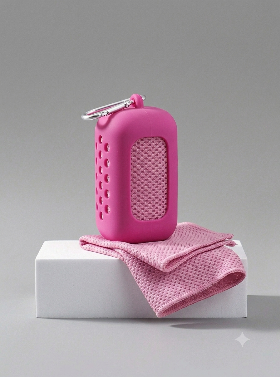 Cooling Towel with Silicone Storage Bag